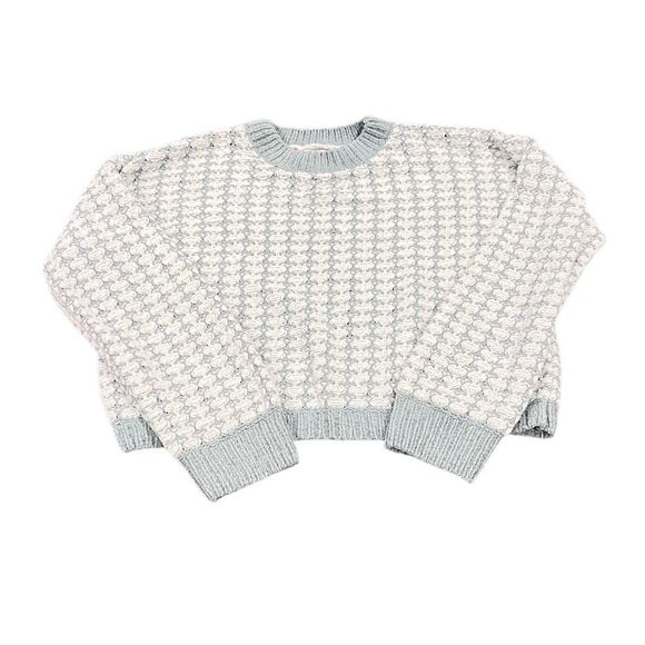 Pink Republic Cropped Sweater Green/white size M - Picture 1 of 6